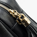 GUCCI DISCO SOHO CAMERA BAG GRAINED CALFSKIN BLACK GHW