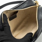 GUCCI DISCO SOHO CAMERA BAG GRAINED CALFSKIN BLACK GHW