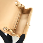 CHANEL 22C MINI SQUARE FLAP BAG LAMBSKIN BEIGE LGHW(MICROCHIP)