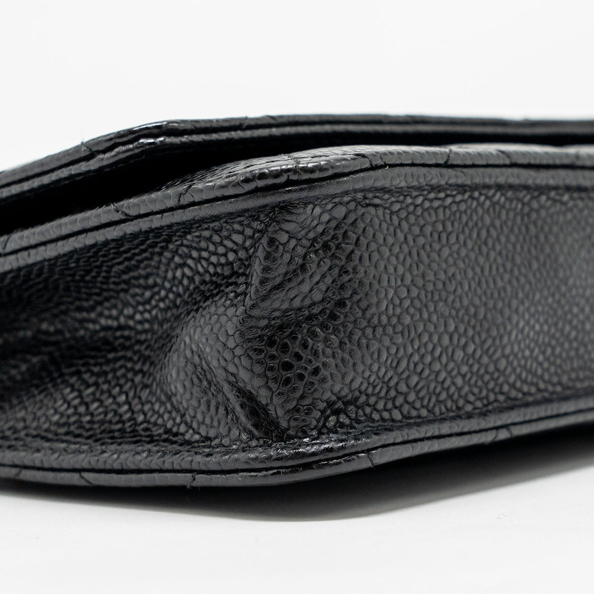 CHANEL CLASSIC WALLET ON CHAIN CAVIAR BLACK GHW