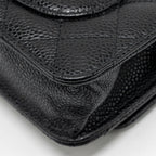 CHANEL CLASSIC WALLET ON CHAIN CAVIAR BLACK GHW