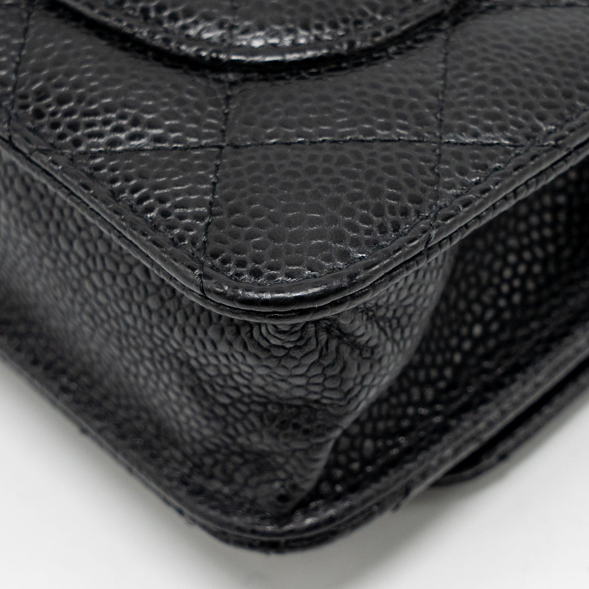 CHANEL CLASSIC WALLET ON CHAIN CAVIAR BLACK GHW