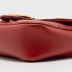 GUCCI MINI GG MARMONT CALFSKIN RED GHW
