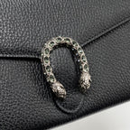 GUCCI DIONYSUS WALLET ON CHAIN CALFSKIN BLACK SHW