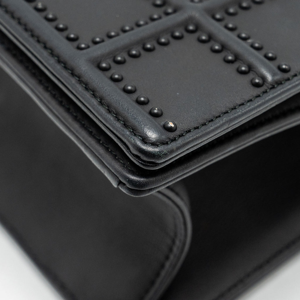 DIOR MEDIUM STUDDED DIORAMA CALFSKIN SO BLACK