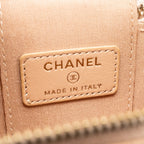 Chanel Top Handle Mini Vanity Lambskin Beige GHW
