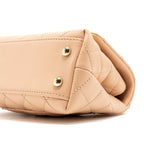 CHANEL MINI COCO HANDLE CAVIAR BEIGE LGHW