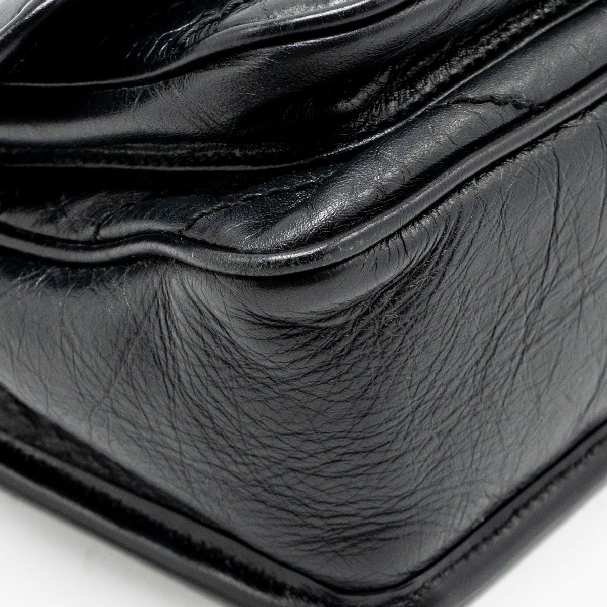 Saint Laurent/YSL Niki Baby Aged Calfskin Black SHW