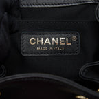 CHANEL DUMA MINI BACKPACK LAMBSKIN BLACK LGHW(MICROCHIP)