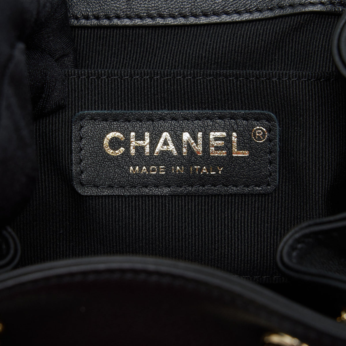 CHANEL DUMA MINI BACKPACK LAMBSKIN BLACK LGHW(MICROCHIP)