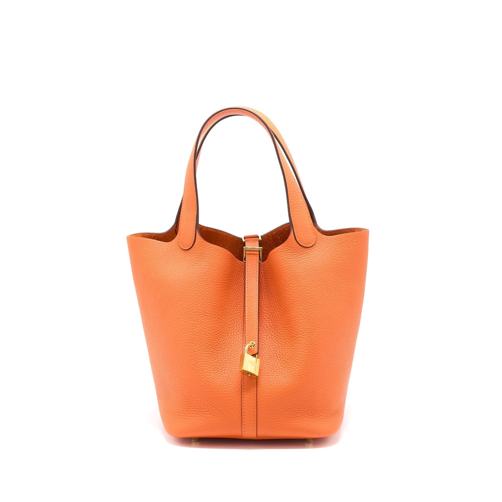 HERMES PICOTIN 22 LOCK BAG CLEMENCE 9J FEU GHW