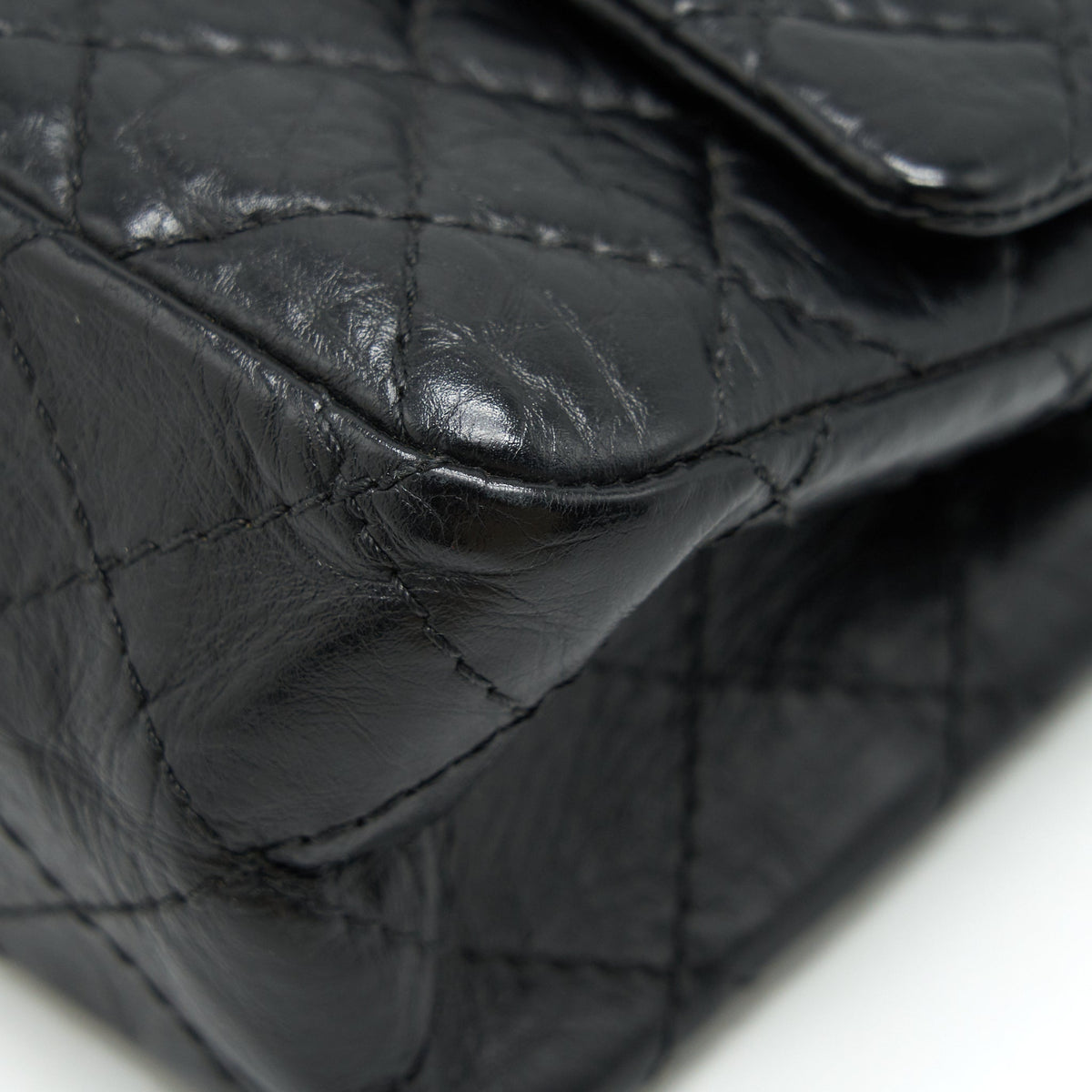 CHANEL SMALL REISSUE 2.55 HANDBAG BLACK GHW