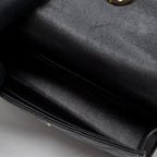 CHANEL TOP HANDLE MINI FLAP BAG WITH CHAIN CAVIAR BLACK LGHW (MICROCHIP)