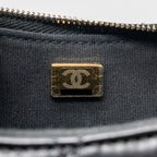 CHANEL 23K 19 HOBO SHOULDER BAG CALFSKIN BLACK GHW (MICROCHIP)