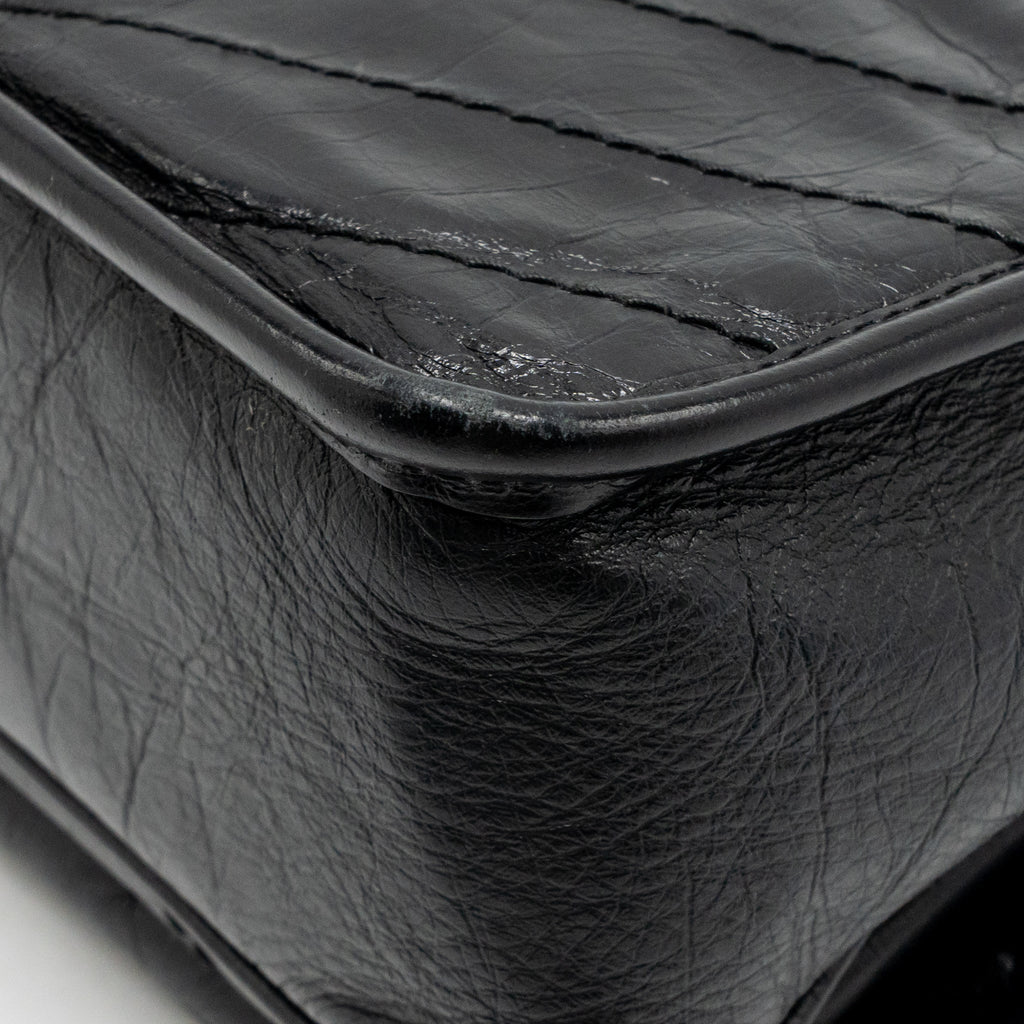 Saint Laurent/YSL Niki Baby Aged Calfskin Black SHW