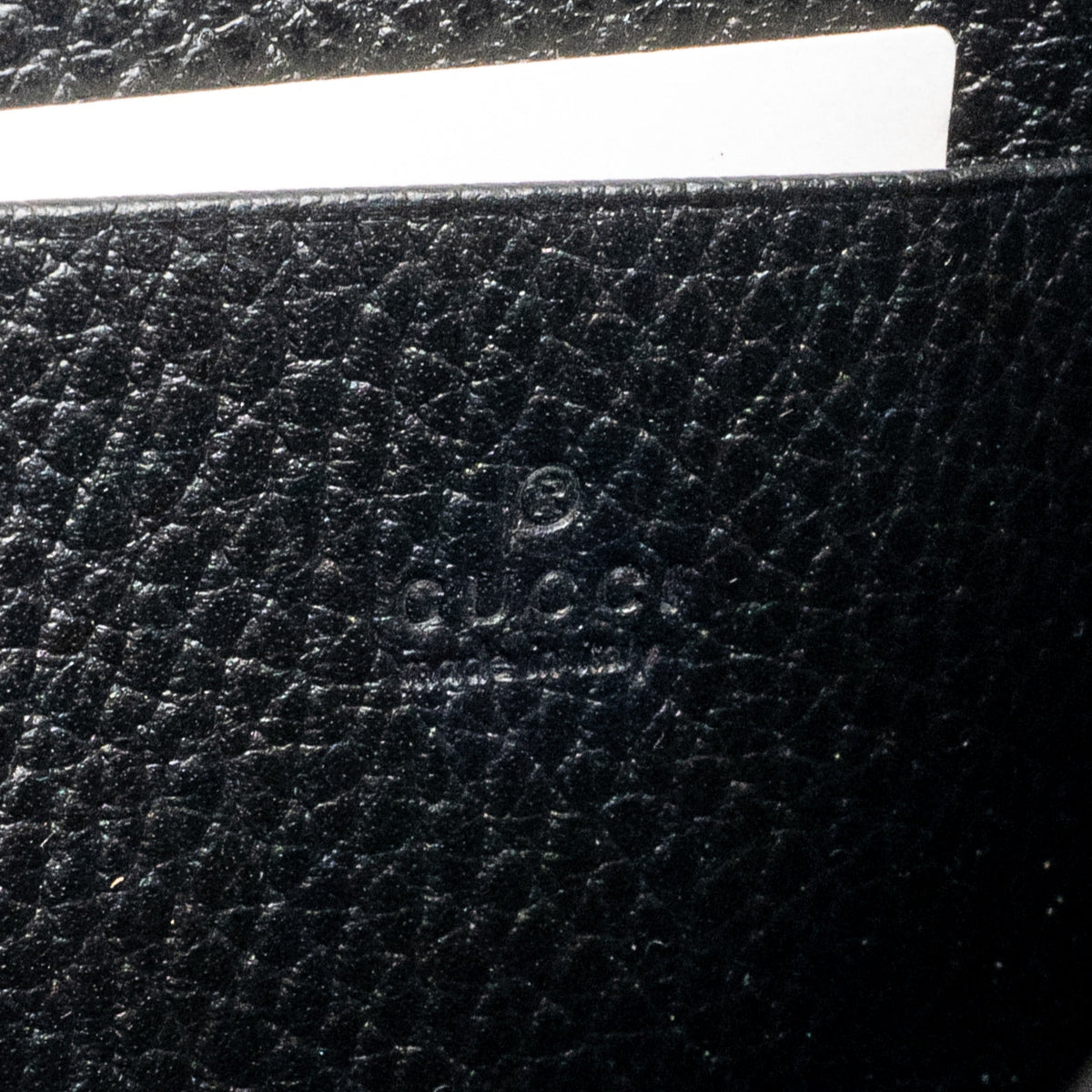 GUCCI DIONYSUS WALLET ON CHAIN CALFSKIN BLACK SHW