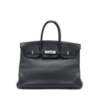 HERMES BIRKIN 35 CALFSKIN BLACK SHW