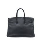 HERMES BIRKIN 35 CALFSKIN BLACK SHW