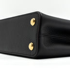 LOUIS VUITTON CAPUCINES BB TAURILLON BLACK GHW(NEW VERSION)