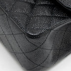 CHANEL MEDIUM CLASSIC DOUBLE FLAP BAG CAVIAR BLACK GHW