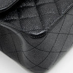 CHANEL MEDIUM CLASSIC DOUBLE FLAP BAG CAVIAR BLACK GHW
