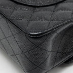 CHANEL MEDIUM CLASSIC DOUBLE FLAP BAG CAVIAR BLACK GHW