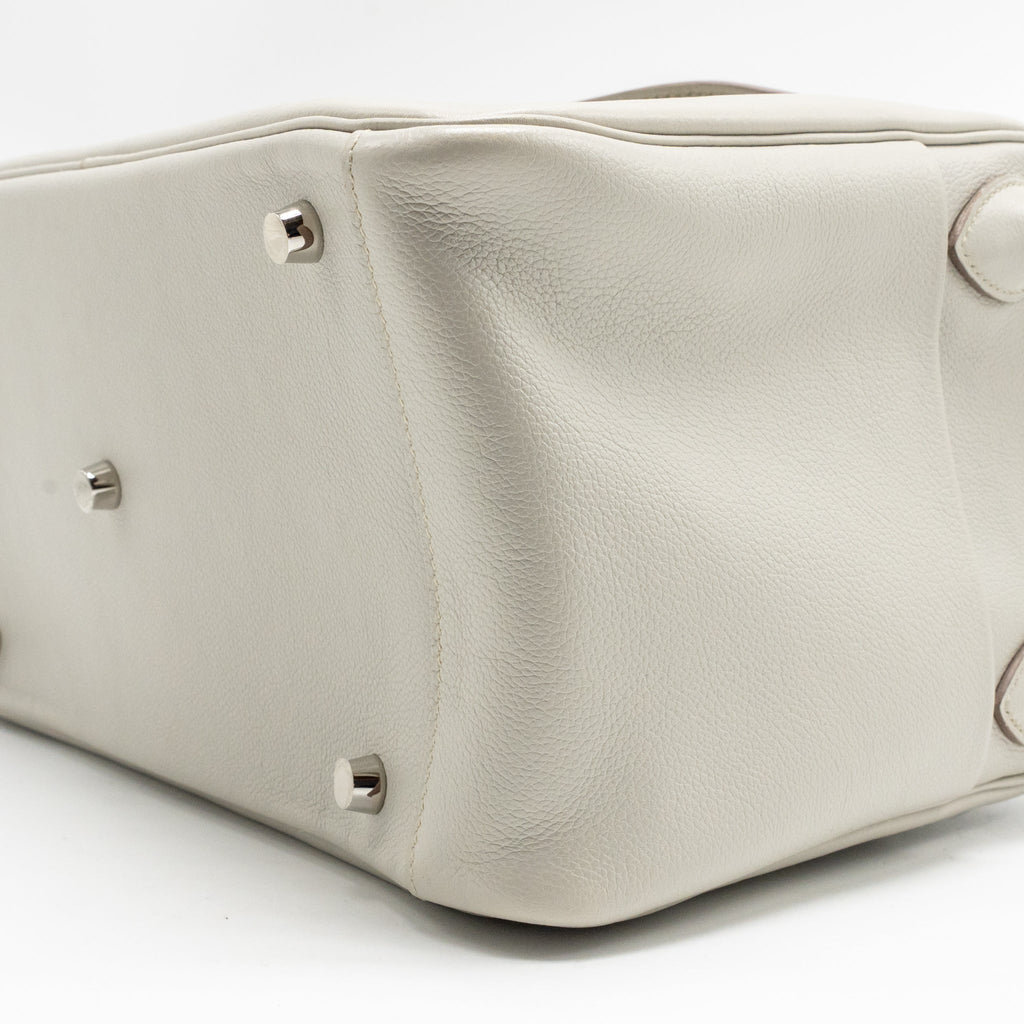 Hermes Lindy 30 Evercolor Gris Pearl SHW
