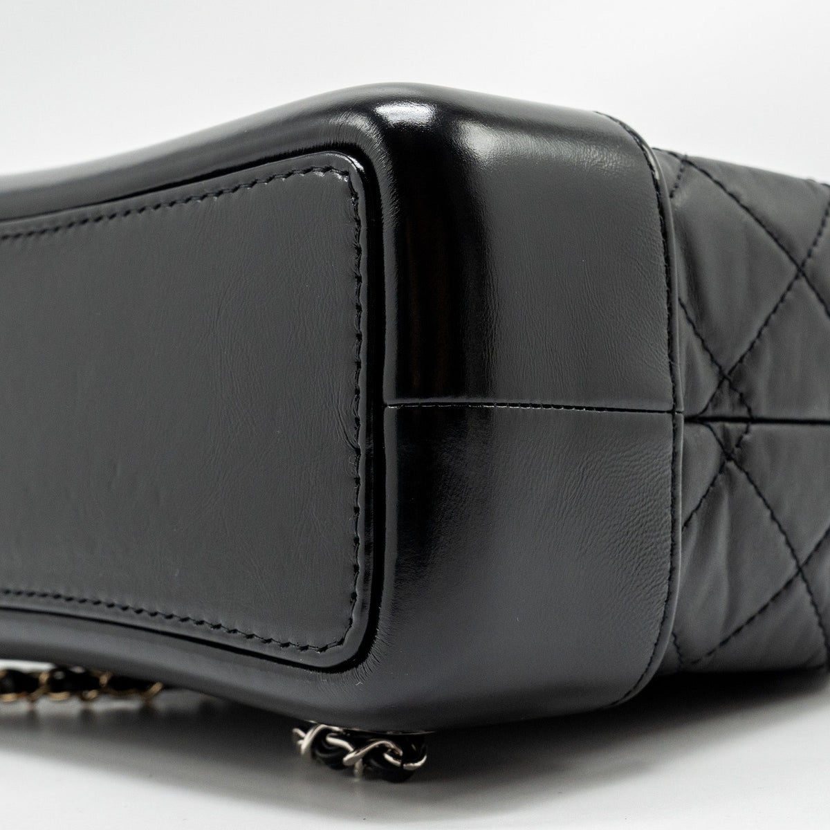 CHANEL SMALL GABRIELLE BACKPACK CALFSKIN BLACK MULTICOLOUR HARDWARE (MICROCHIP)