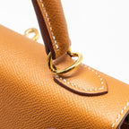 HERMES KELLY 25 SELLIER EPSOM GOLD GHW