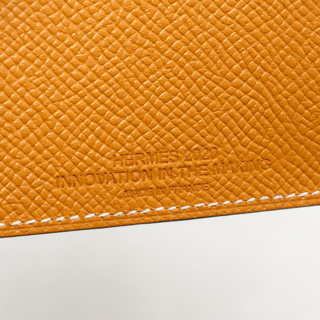HERMES TARMAC PASSPORT HOLDER EPSOM CARAMEL SHW