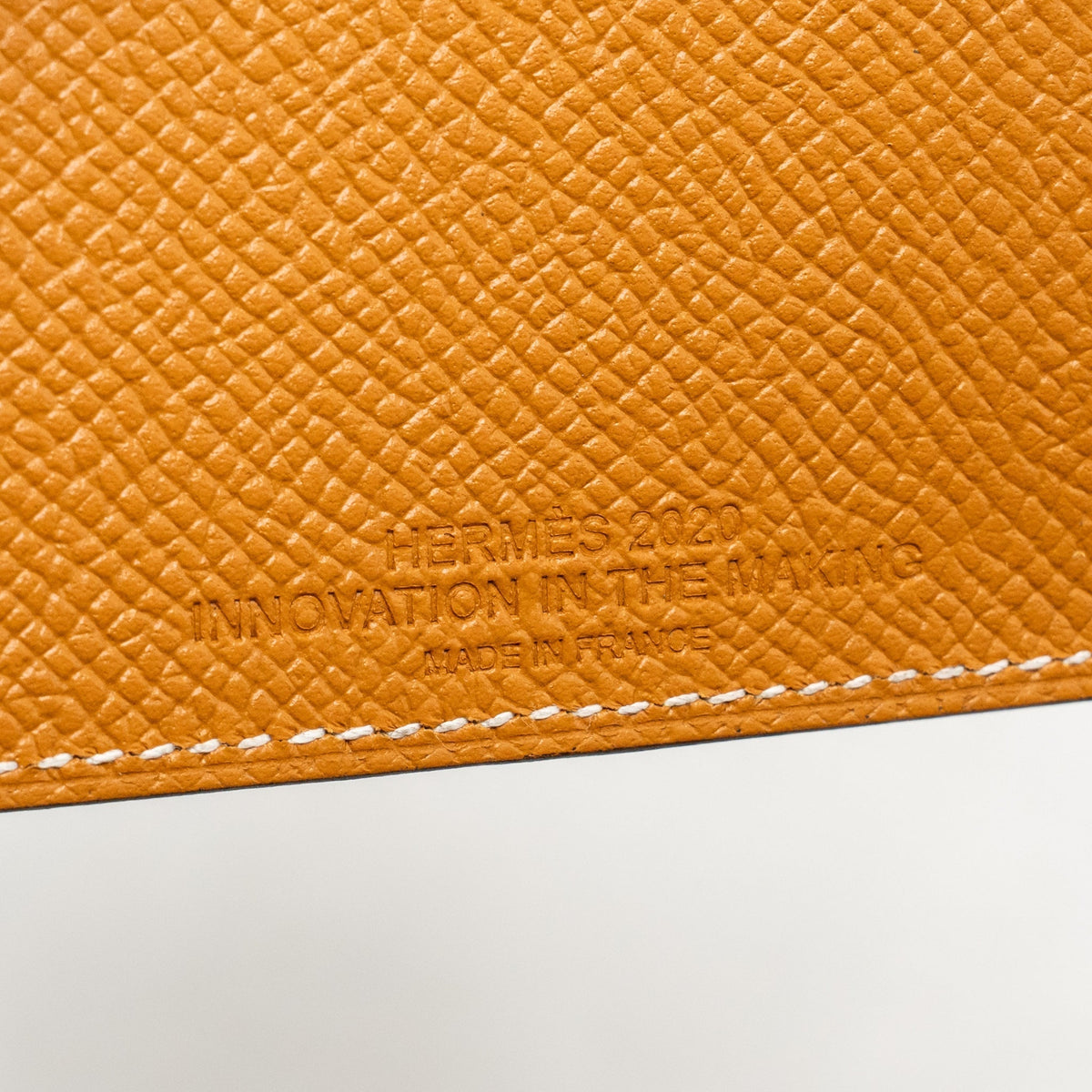 HERMES TARMAC PASSPORT HOLDER EPSOM CARAMEL SHW