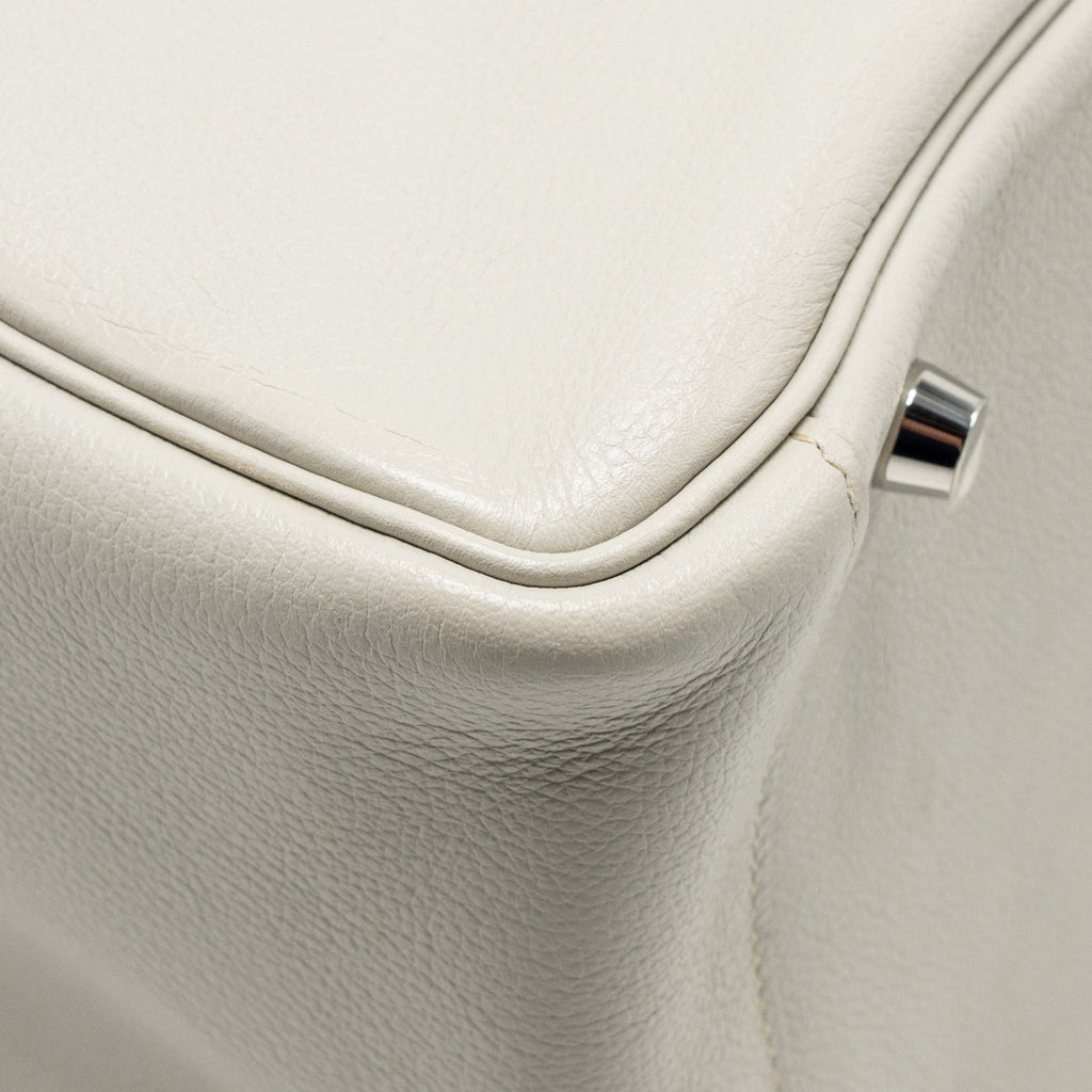 Hermes Lindy 30 Evercolor Gris Pearl SHW