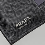 PRADA SAFFIANO WALLET CALFSKIN BLACK SHW