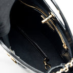 CHANEL MINI 31 BAG SHINY CALFSKIN BLACK LGHW (MICROCHIP)
