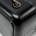 CHANEL SMALL GABRIELLE BACKPACK CALFSKIN BLACK MULTICOLOUR HARDWARE (MICROCHIP)