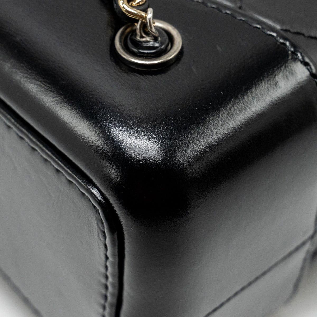 CHANEL SMALL GABRIELLE BACKPACK CALFSKIN BLACK MULTICOLOUR HARDWARE (MICROCHIP)