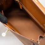 HERMES KELLY 25 SELLIER EPSOM GOLD GHW