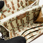Herems silk in compact wallet epsom gold SHW