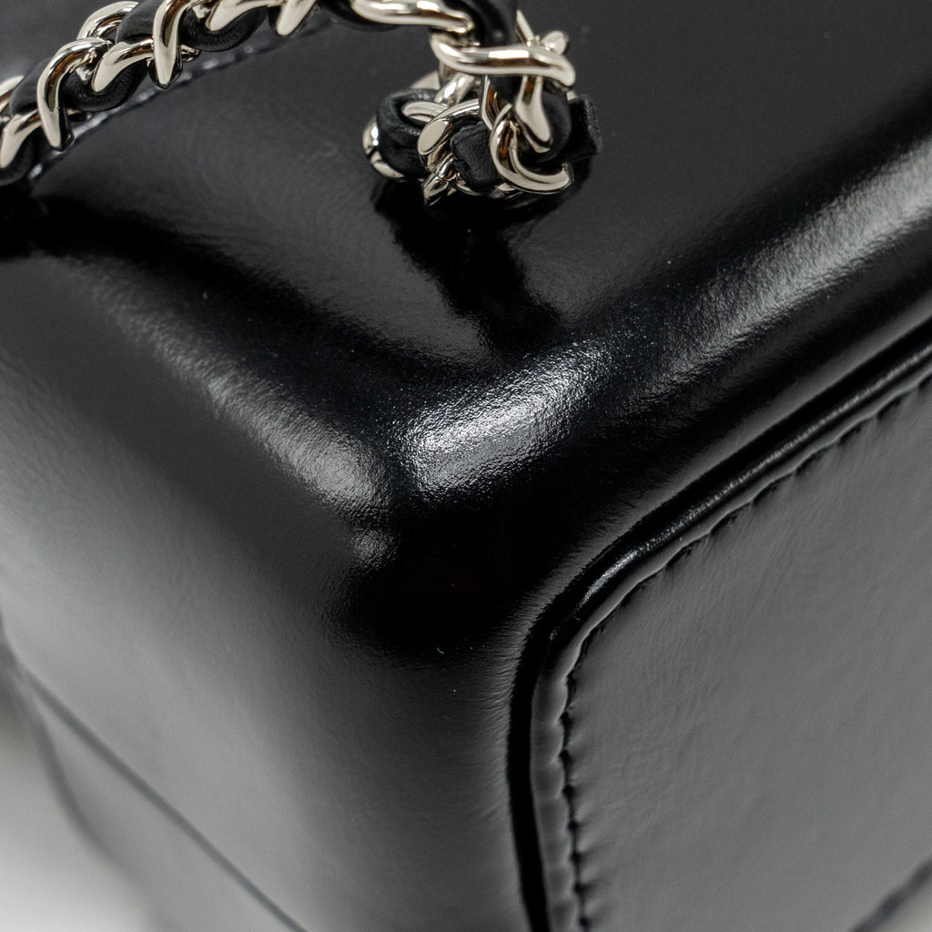 CHANEL SMALL GABRIELLE BACKPACK CALFSKIN BLACK MULTICOLOUR HARDWARE (MICROCHIP)