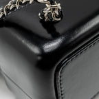 CHANEL SMALL GABRIELLE BACKPACK CALFSKIN BLACK MULTICOLOUR HARDWARE (MICROCHIP)