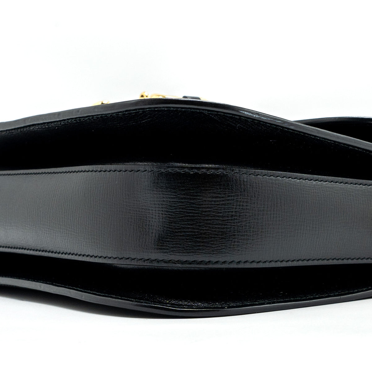 GUCCI HORSEBIT 1955 SHOULDER BAG LEATHER BLACK GHW