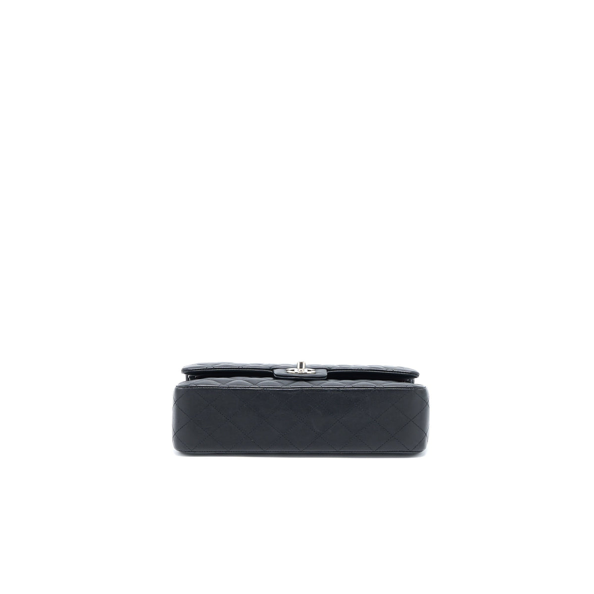 CHANEL MEDIUM CLASSIC DOUBLE FLAP BAG LAMBSKIN BLACK SHW