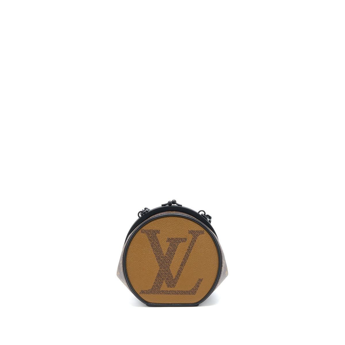 LOUIS VUITTON BOURSICOT CHAIN BAG REVERSE MONOGRAM CANVAS WITH EXTRA LV STRAP