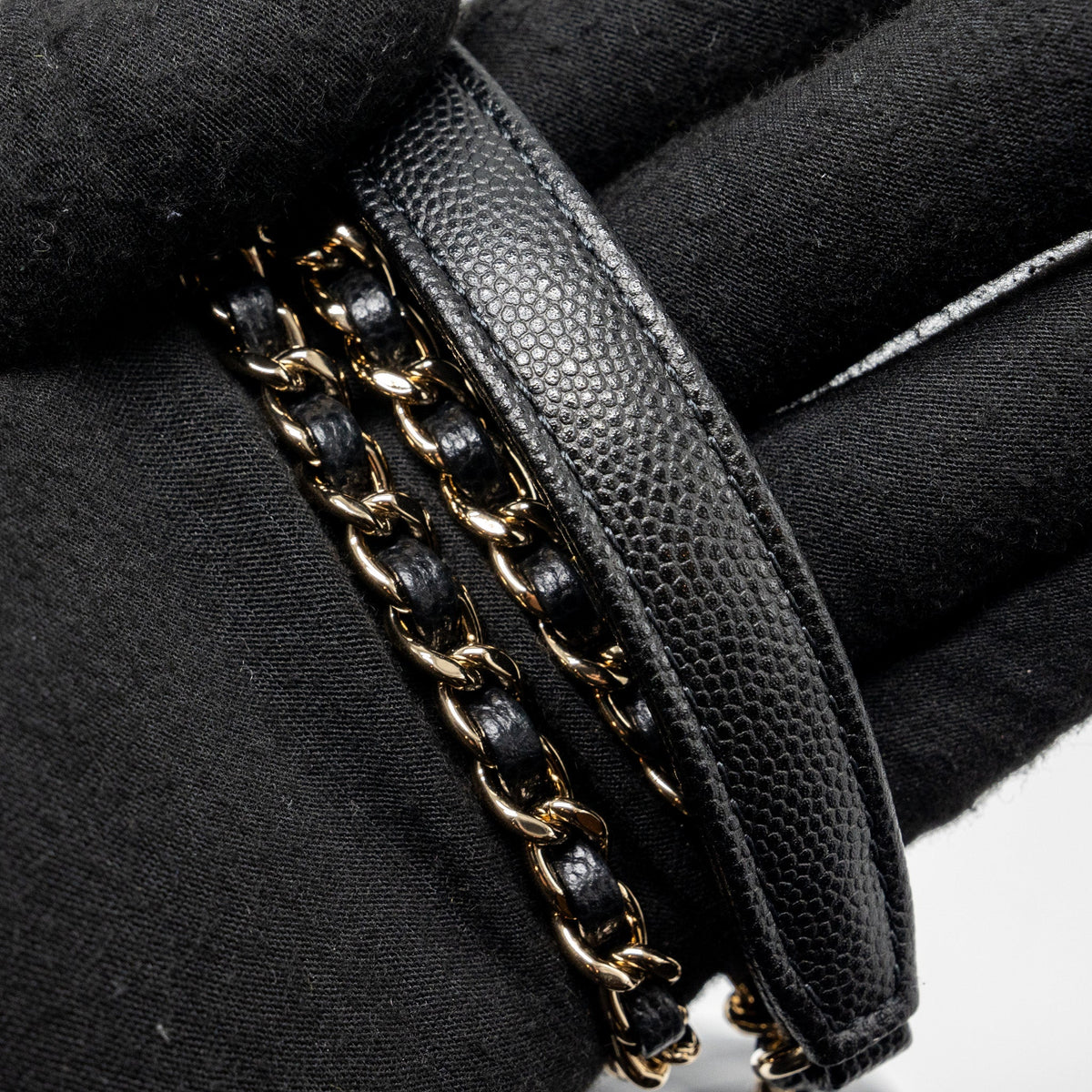 CHANEL SMALL COCO HANDLE CAVIAR BLACK LGHW