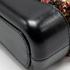 CHANEL SMALL GABRIELLE HOBO BAG SEQUIN/SHINY CALFSKIN ORANGE/BLACK MULTICOLOUR HARDWARE