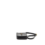 Saint Laurent/YSL Mini Le 5 a 7 Vertical Pouch Smooth Leather Black GHW