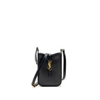 Saint Laurent/YSL Mini Le 5 a 7 Vertical Pouch Smooth Leather Black GHW