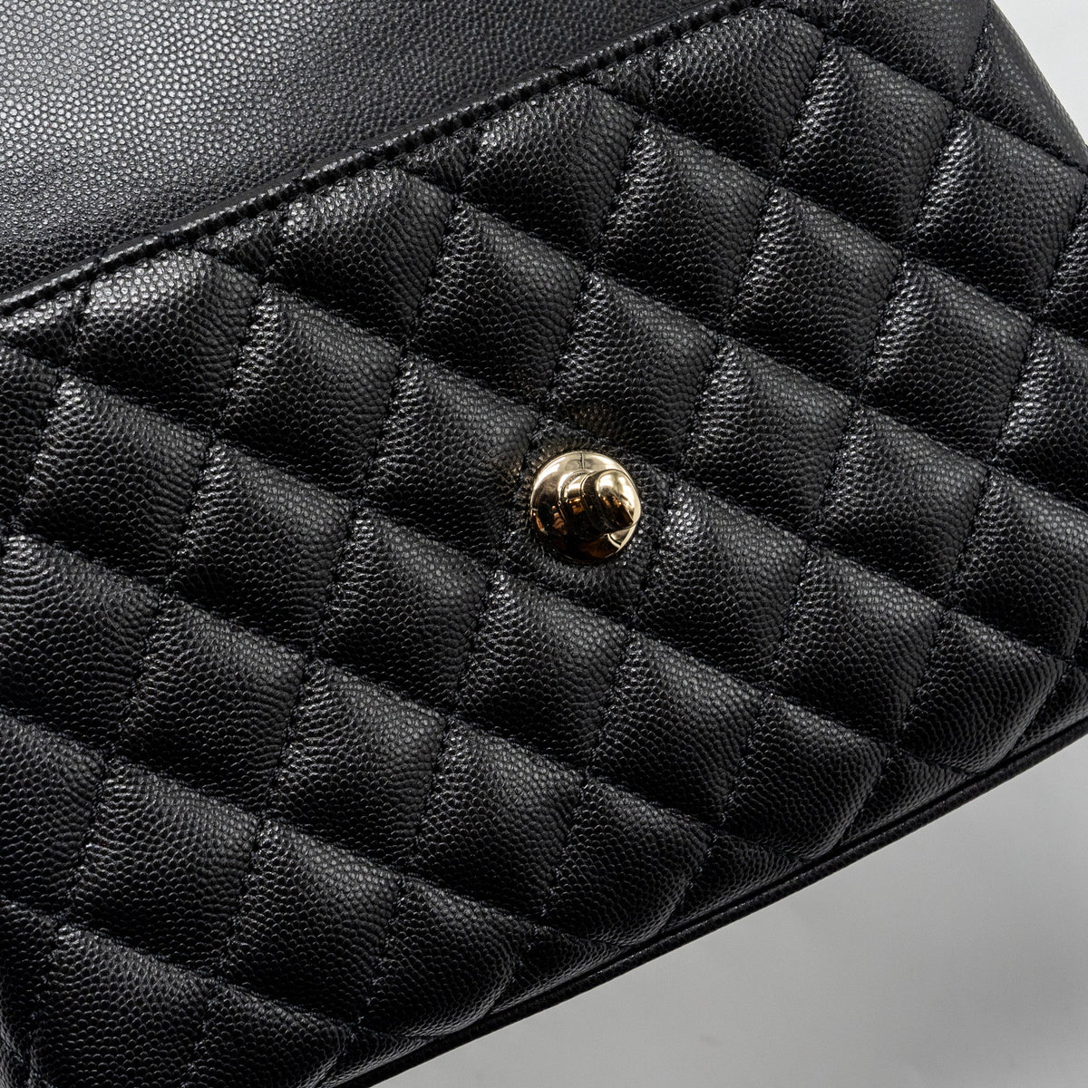 CHANEL SMALL COCO HANDLE CAVIAR BLACK LGHW