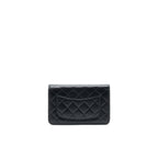 CHANEL 2021 SEASONAL WALLET ON CHAIN BLACK GHW