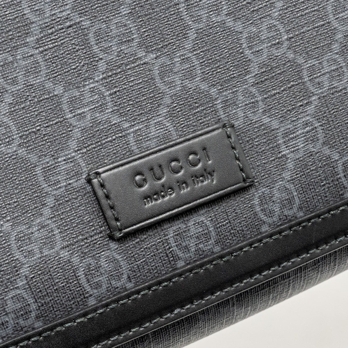 GUCCI MESSENGER BAG GG SUPREME CANVAS BLACK MULTICOLOUR STRAP SHW